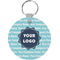 Logo & Company Name Round Plastic Keychain