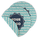 Logo & Company Name Round Linen Placemat - Double-Sided - Set of 4