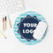 Logo & Company Name Round Mousepad - LIFESTYLE 2