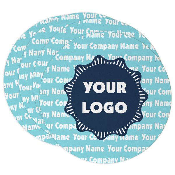Custom Logo & Company Name Round Paper Coasters