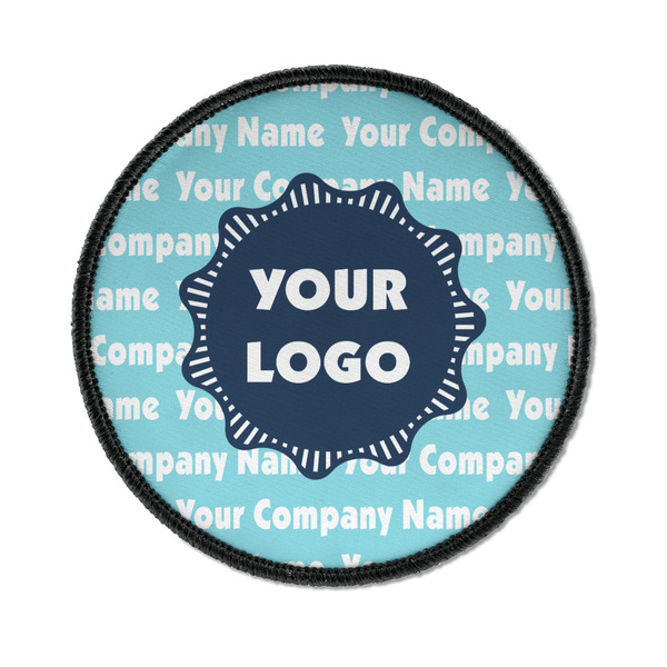 Custom Logo & Company Name Iron On Round Patch
