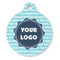 Logo & Company Name Round Pet ID Tag