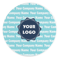 Logo & Company Name Round Stone Trivet