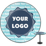 Logo & Company Name Round Table - 24"