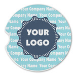 Logo & Company Name Sandstone Car Coaster - Single