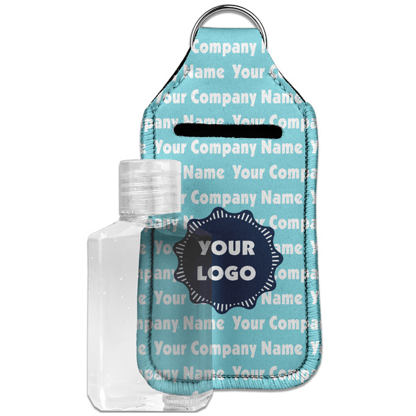 Logo & Company Name Sanitizer Holder Keychain - Large with Case