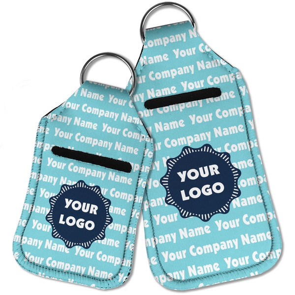 Logo & Company Name Sanitizer Holder Keychain - Parent Main