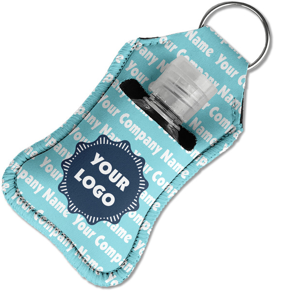 Logo & Company Name Sanitizer Holder Keychain - Small in Case