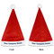 Logo & Company Name Santa Hats - Front and Back (Double Sided Print) APPROVAL