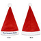 Logo & Company Name Santa Hats - Front and Back (Single Print) APPROVAL