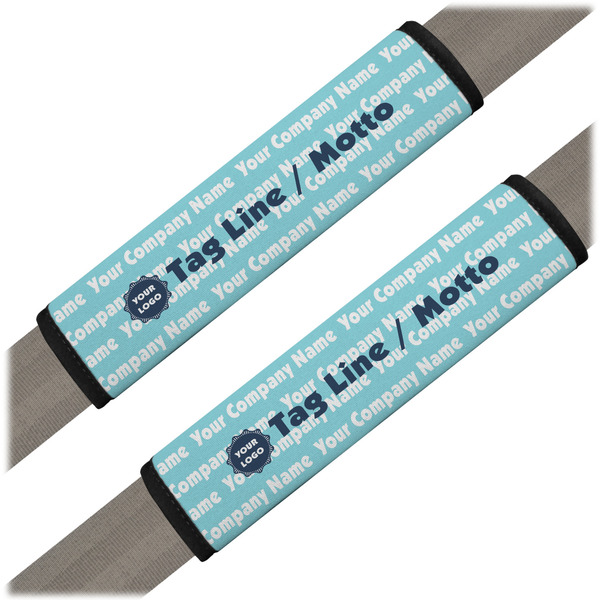 Custom Logo & Company Name Seat Belt Covers - Set of 2
