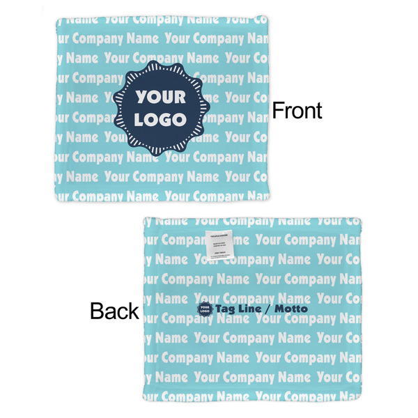 Logo & Company Name Security Blanket - Front & Back View