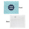 Logo & Company Name Security Blanket - Front & White Back View