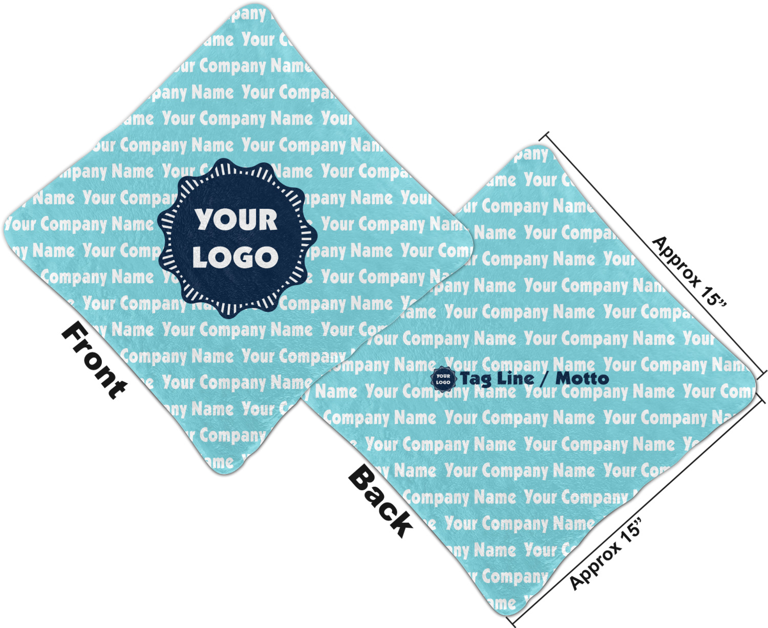 Logo Company Name Security Blanket Personalized YouCustomizeIt