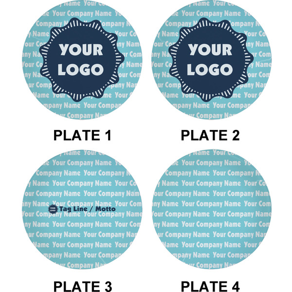Logo & Company Name Set of Appetizer / Dessert Plates (Approval)