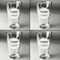 Logo & Company Name Set of Four Engraved Beer Glasses - Individual View