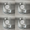 Logo & Company Name Set of Four Personalized Stemless Wineglasses (Approval)