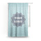 Logo & Company Name Sheer Curtain With Window and Rod