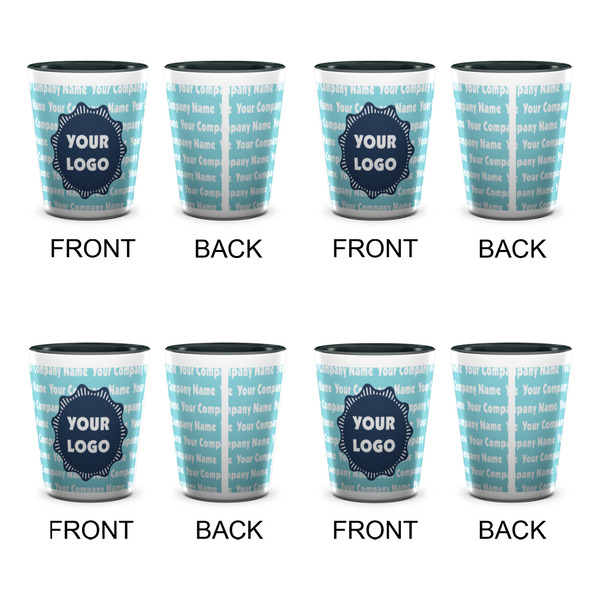 Logo & Company Name Shot Glassess - Two Tone - Set of 4 - APPROVAL