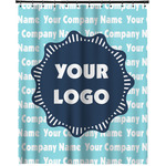 Logo & Company Name Extra Long Shower Curtain - 70" x 83"