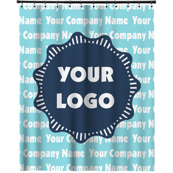 Logo & Company Name Extra Long Shower Curtain - 70"x84" (Personalized)