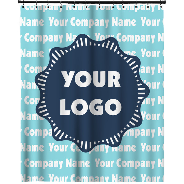 Custom Logo & Company Name Extra Long Shower Curtain - 70" x 83"