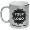 Logo & Company Name Metallic Silver Mug