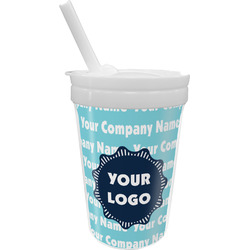 Logo & Company Name Sippy Cup with Straw