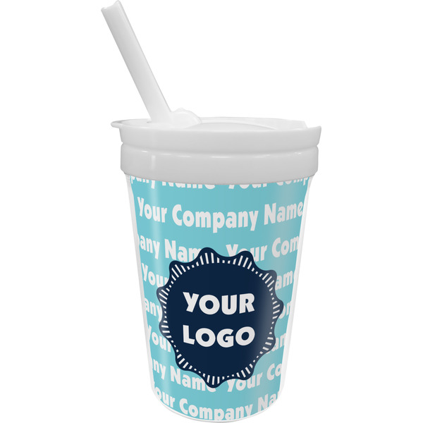 Custom Logo & Company Name Sippy Cup with Straw