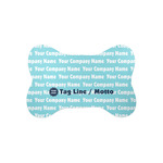 Logo & Company Name Bone Shaped Dog Food Mat - Small