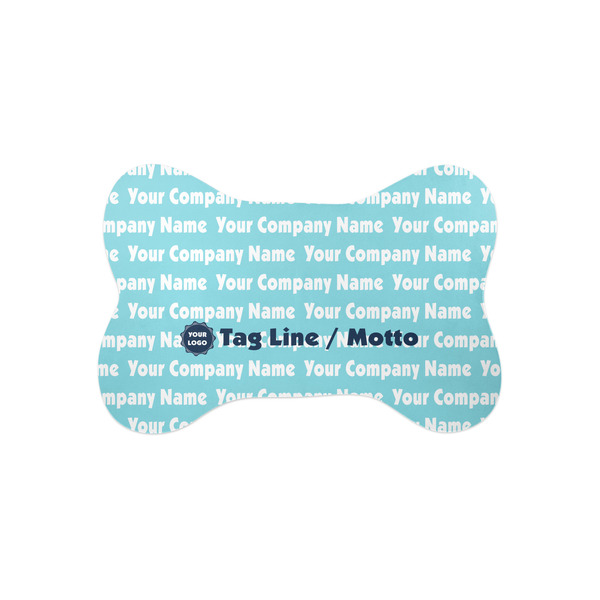 Custom Logo & Company Name Bone Shaped Dog Food Mat - Small