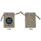 Logo & Company Name Small Burlap Gift Bag - Front Approval