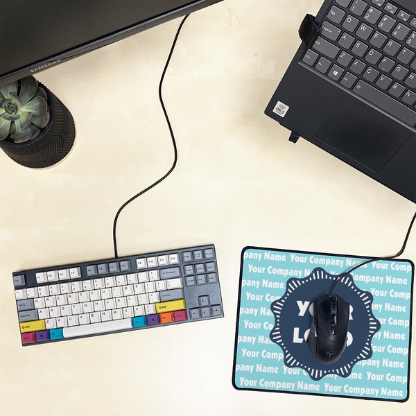 Logo & Company Name Small Gaming Mats - LIFESTYLE