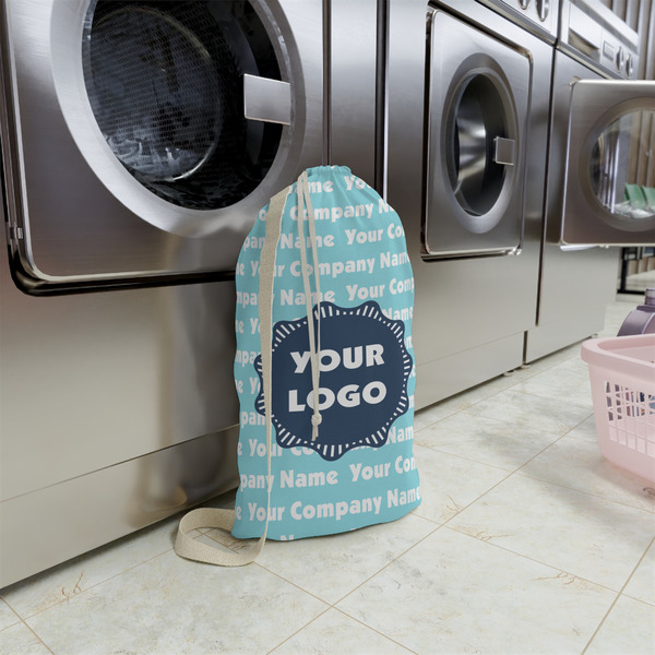 Logo & Company Name Small Landry Bag - In Context