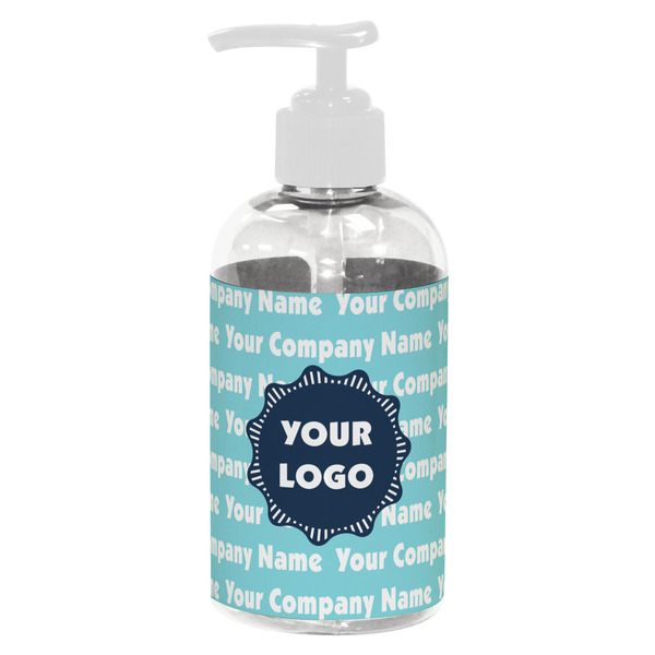 Custom Logo & Company Name Plastic Soap / Lotion Dispenser - 8 oz - Small - White
