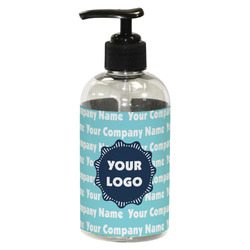 Logo & Company Name Plastic Soap / Lotion Dispenser - 8 oz - Small - Black