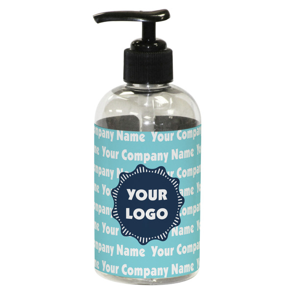 Custom Logo & Company Name Plastic Soap / Lotion Dispenser - 8 oz - Small - Black