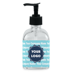 Logo & Company Name Glass Soap & Lotion Bottle