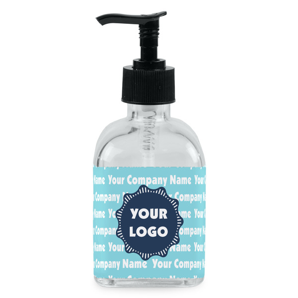 Custom Logo & Company Name Glass Soap & Lotion Bottle - Single Bottle