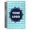 Logo & Company Name Spiral Journal Large - Front View