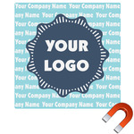 Logo & Company Name Square Car Magnet - 10"