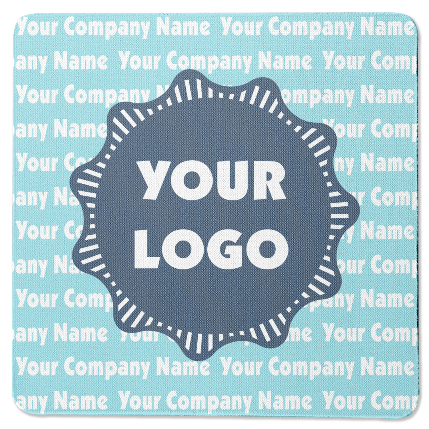 Custom Logo & Company Name Rubber Backed Coaster YouCustomizeIt