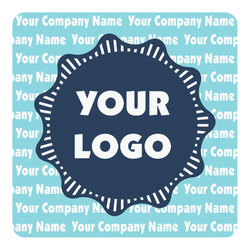 Logo & Company Name Square Decal - Small