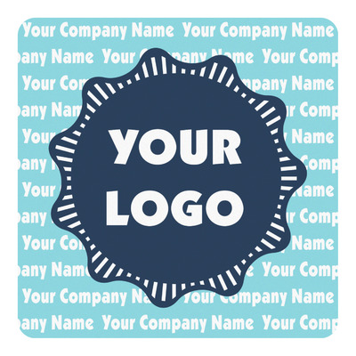 Logo & Company Name Square Decal - Small (Personalized)
