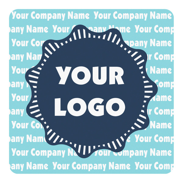 Custom Logo & Company Name Square Decal - Medium