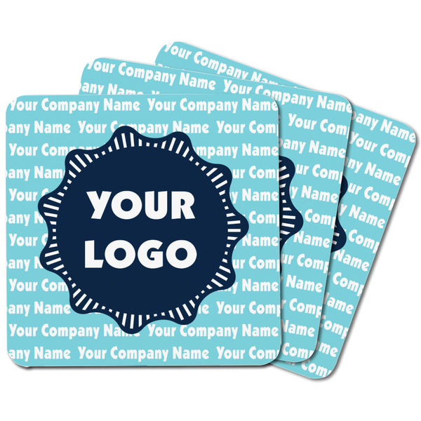 Logo & Company Name Square Fridge Magnet - MAIN