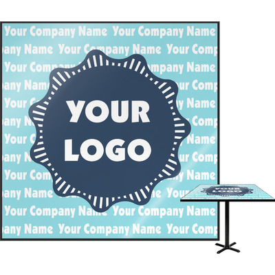 Custom Logo & Company Name Square Table Top