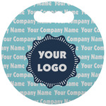 Logo & Company Name Stadium Cushion - Round