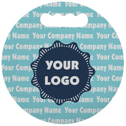 Logo & Company Name Stadium Cushion - Round