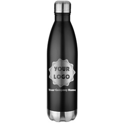Logo & Company Name Water Bottle - 26 oz. Stainless Steel - Laser Engraved